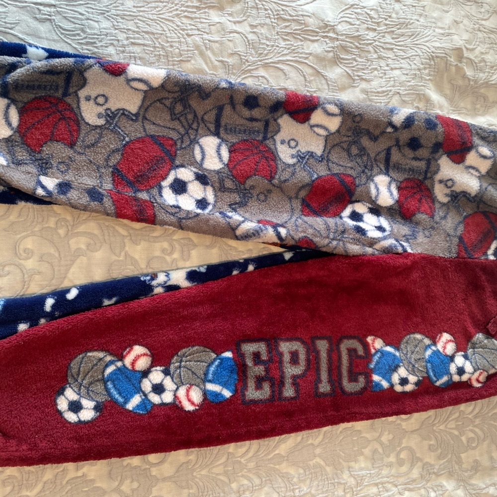 Two pair Furry soft Pj bottoms pajamas